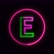 Glowing neon font. pink and green color glowing neon letter. Vd 1305