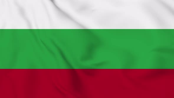 Bulgaria flag seamless closeup waving animation. Vd 1987
