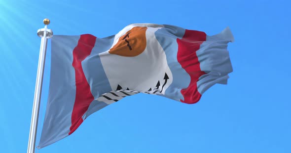 Corrientes City Flag, Argentina alt