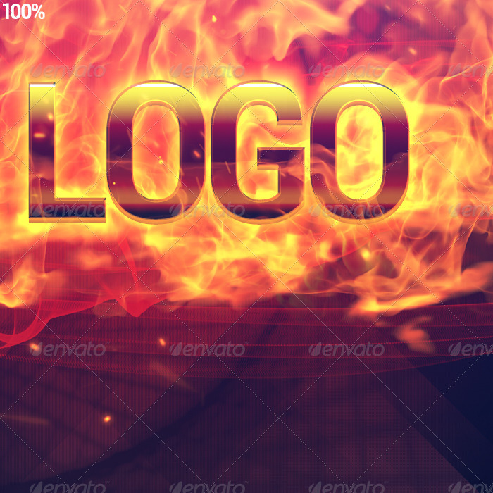 Fire Logo Mockup by valery_medved | GraphicRiver