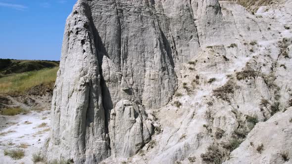 limestone pillar, chalk mountain