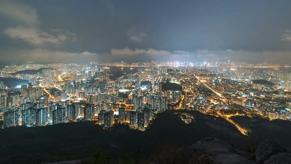 Hong Kong, China | Wide angle view of the city