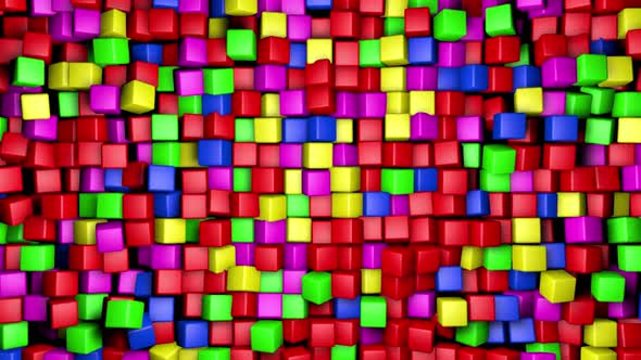 Dynamic Chaotic Colorful Random Candy Cloner Box Background Bounce Bouncing Blink Spring Loop
