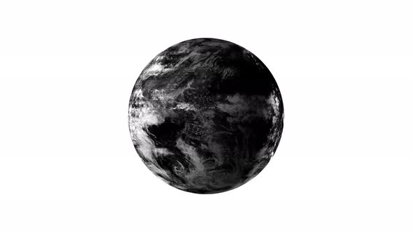 Dark High Contrast Planet Earth Rendered animation background. Vd 1131