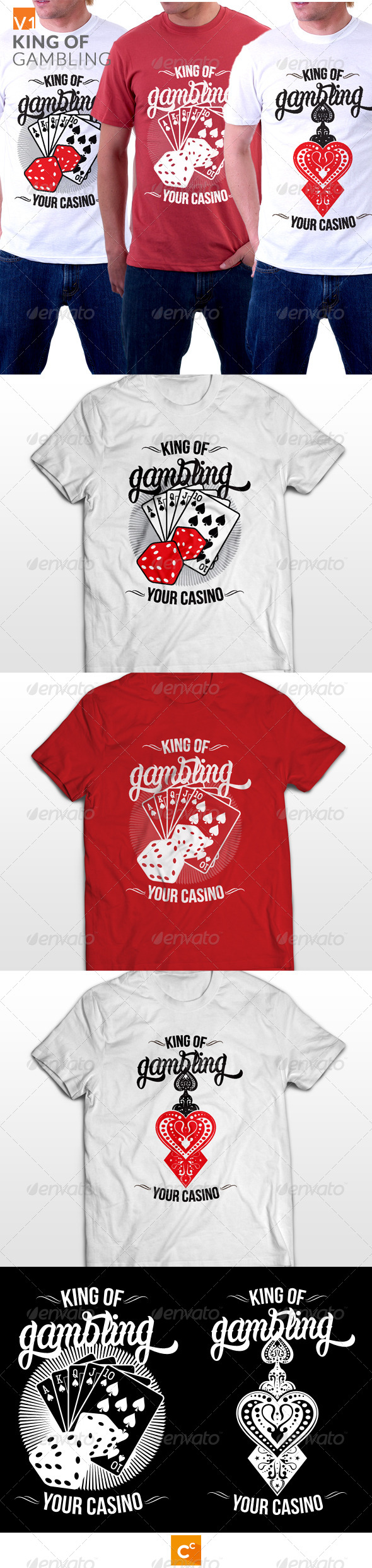 King of Gambling T-shirt - T-Shirts