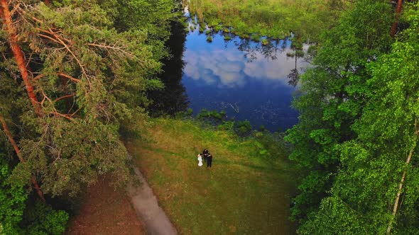Outdoors Wedding Photoshoot In Scenic Lithuania Nature alt