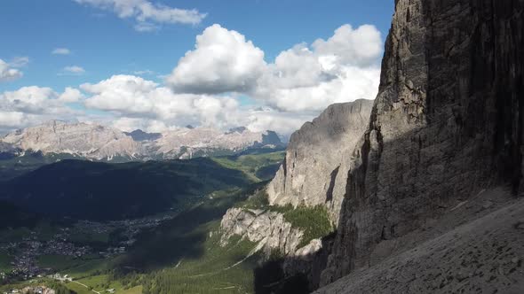 Dolomites Mountains Aerial View, Italy alt