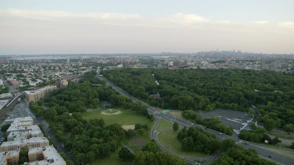 Aerial View of Bronx River Parkway alt
