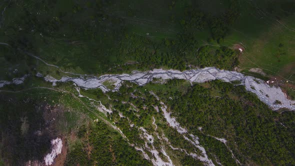 Mountain River of Sofia Valley in KarachayCherkessia Russia