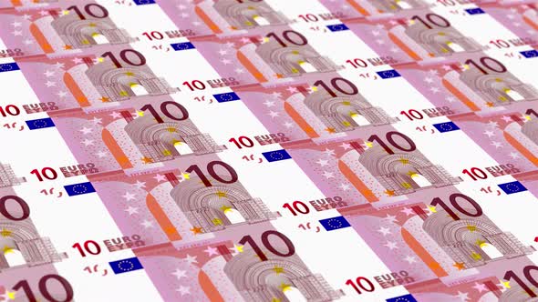 10 Euro Note Money Loop Background 4K 07