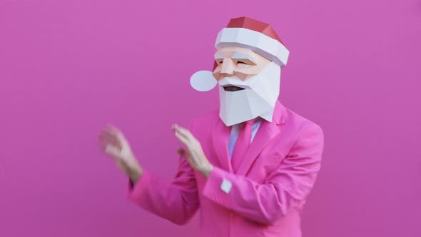 Funny character with pixeled mask alt