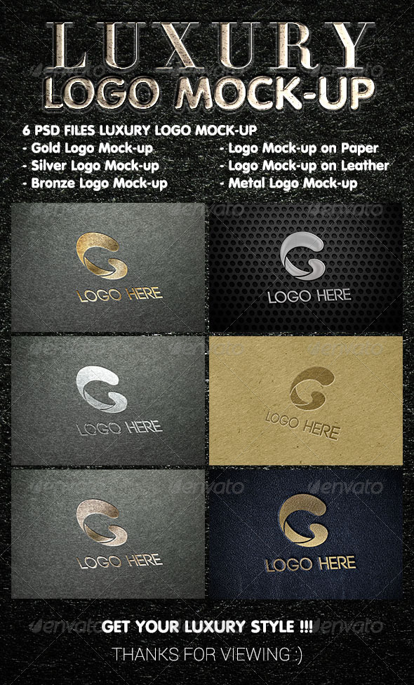 Graphicriver 6 Logo Mockups
