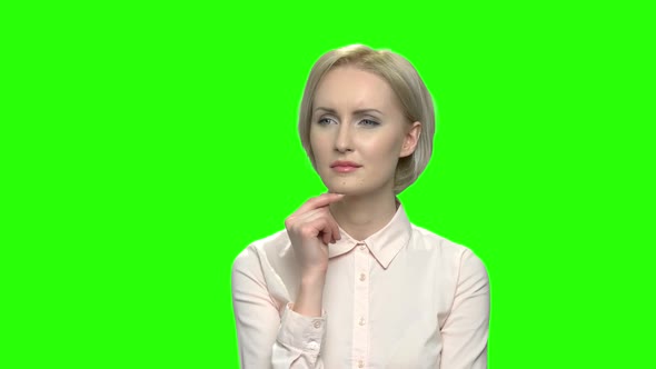 Business Woman Thinking alt