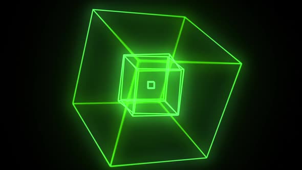 Neon Cube Vj Loop