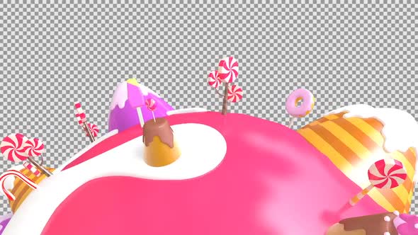 Candy Land Loop Background