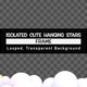 Isolated Cute Hanging Stars Frame - VideoHive Item for Sale