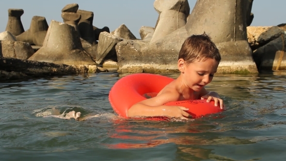 Child In Water Pool 02