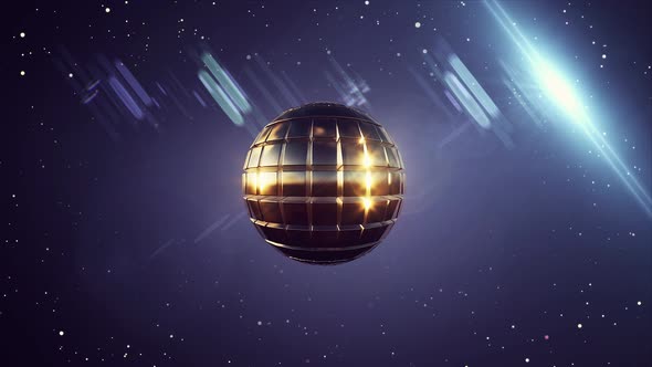 Space Disco Ball 4k