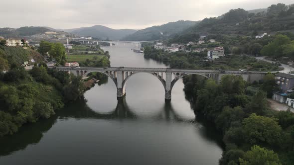 Ponte Duarte Pacheco bridge, Tâmega and Douro River, Entre-os-rios, Portugal