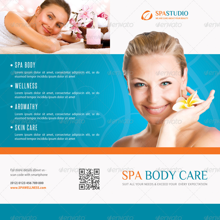 Spa Brochure, Print Templates | GraphicRiver