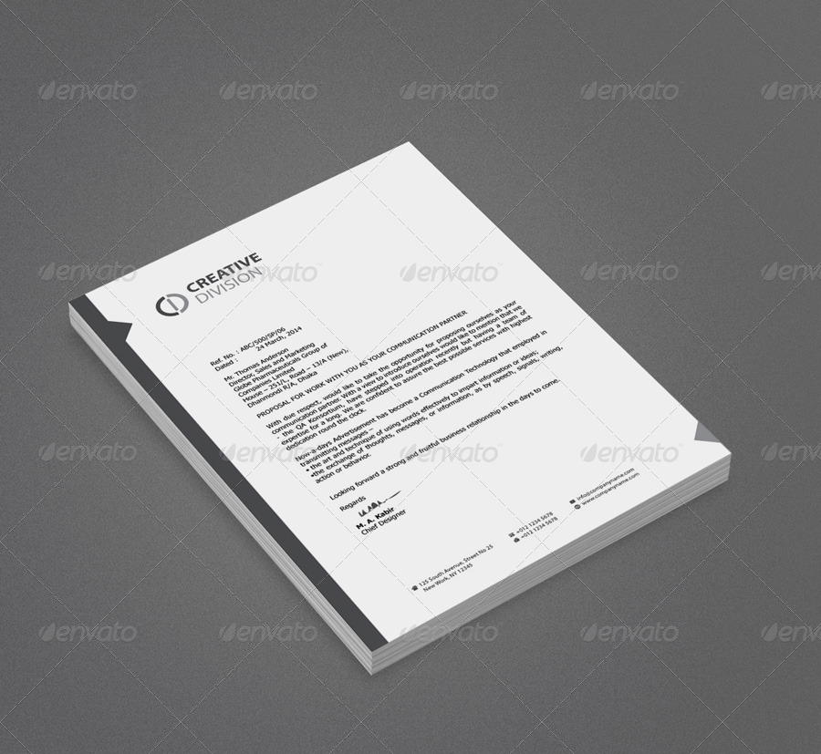 Corporate Letterhead, Print Templates | GraphicRiver