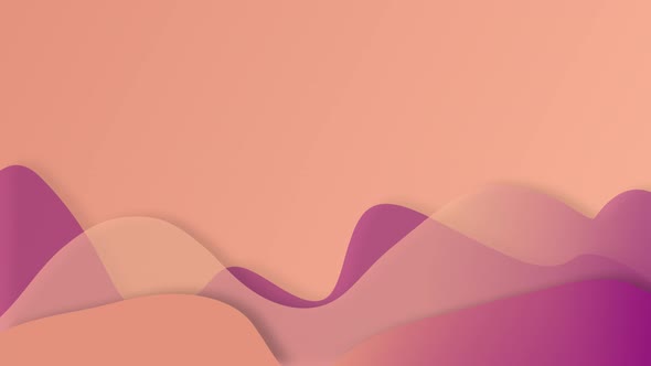 Waves gradient abstract background at the bottom of pacific pink magenta and coral peach colors alt