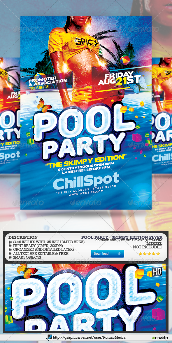 POOL PARTY - 300 dpi PNG