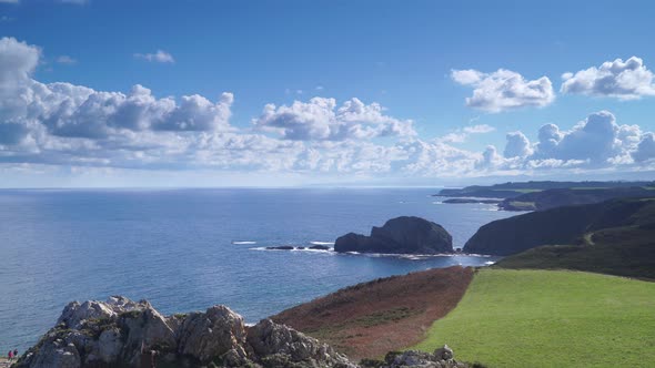 Asturias Coastline, View from Cape Penas, Spain.