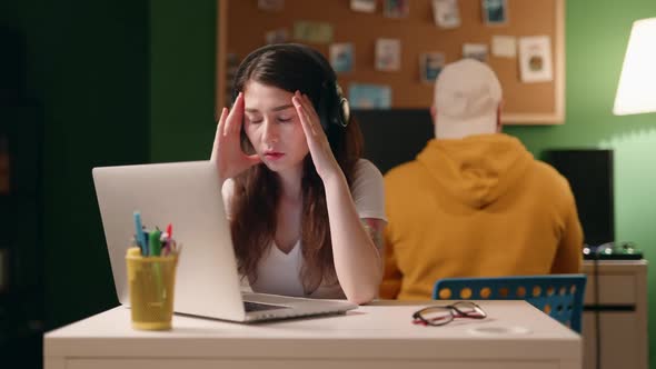 Exhausted Woman Fail at Work alt