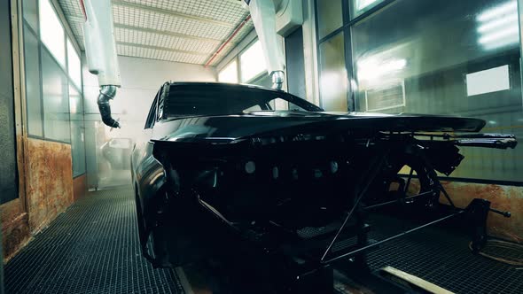 Mechanical Galvanizing of an Unfinished Body of a Car alt