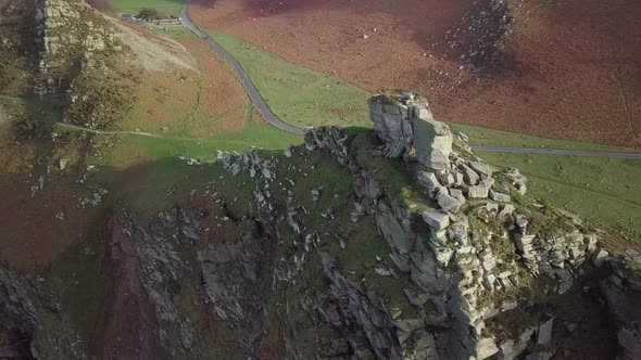 Valley Of Rocks Cliff By The Coastal Path Near Lynton In North Devon, United Kingdom During Daylight alt