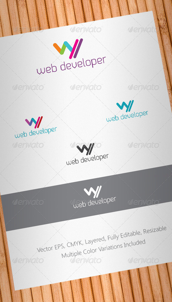 Web Developer Logo Template - Letters Logo Templates