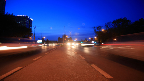 Night Traffic Street View