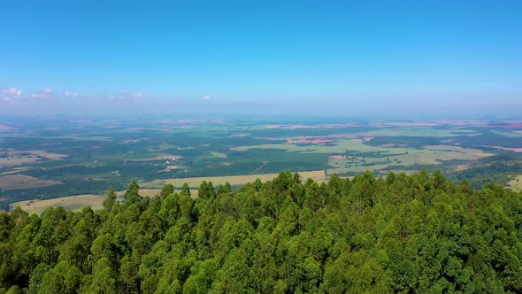 Rural landscape aerial view. Nature scenery alt
