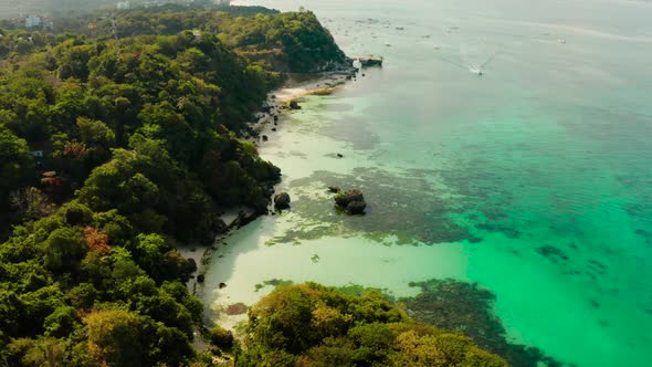 Boracay Island with White Sandy Beach Philippines alt