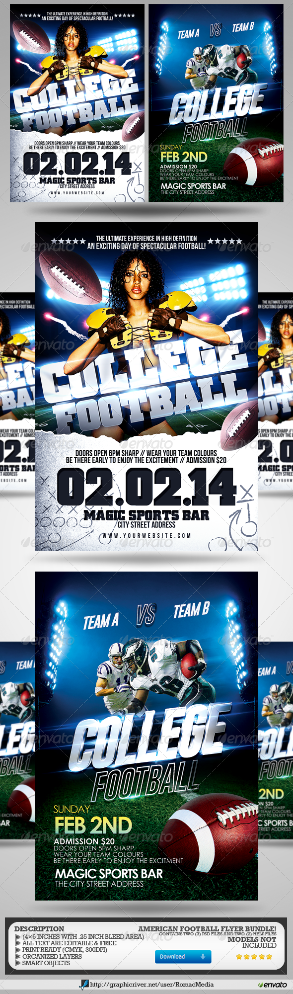 Super Football Flyer Bundle - Sports Events