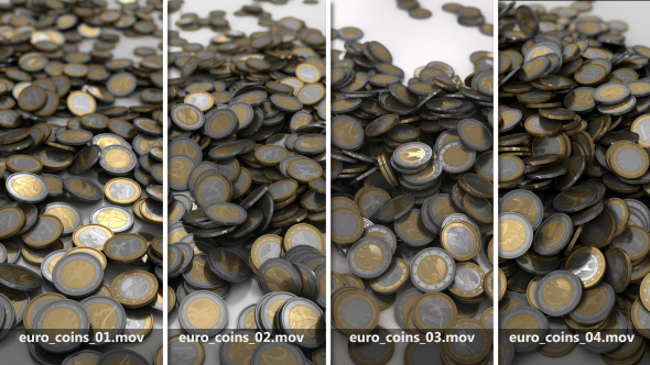Euro Coins (4-pack)