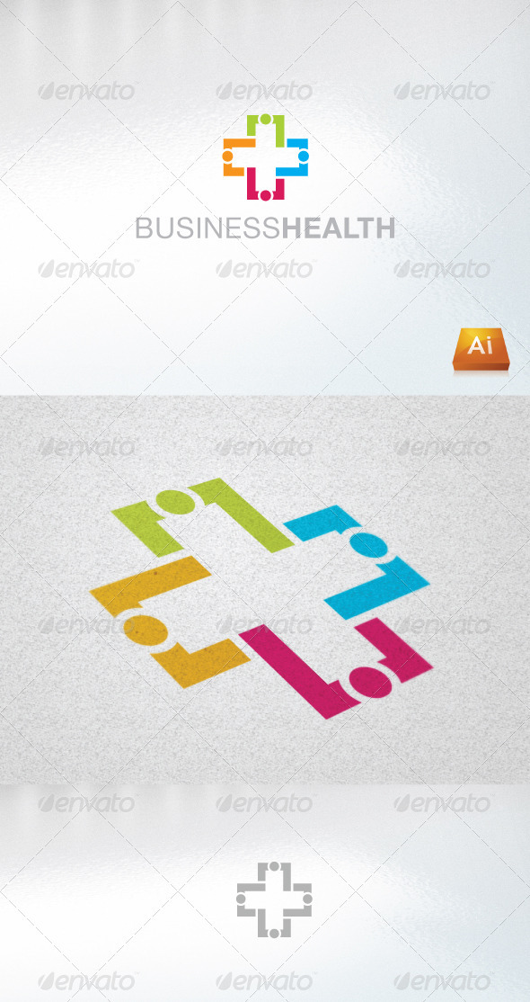 Business Health - Humans Logo Templates