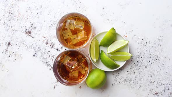 Whiskey Sour Drink with Lemon in Glass on Stone Rustical Background alt