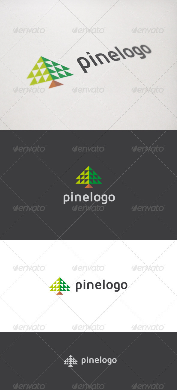 Pine Logo - Nature Logo Templates