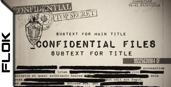 Confidential Files - VideoHive 8210338