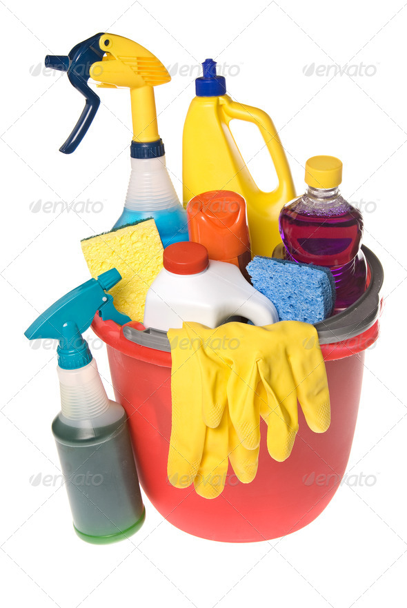 Cleaning Tools in Bucket