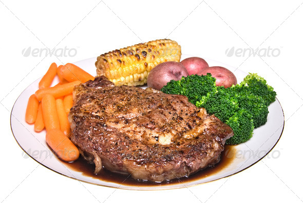 Steak dinner - Stock Photo - Images