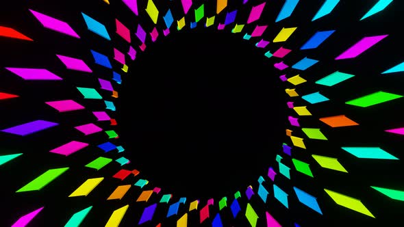 Abstract multicolored Mosaic VJ Loop alt