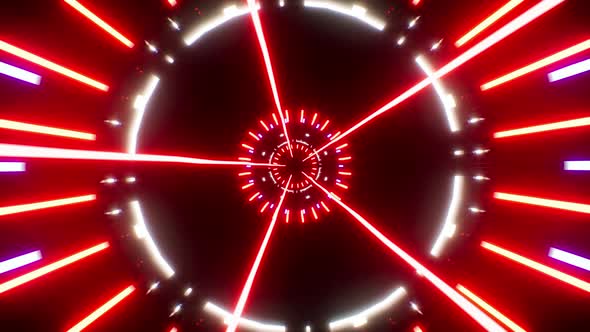 Red Shining Rays High Tech Background 4K 01 alt