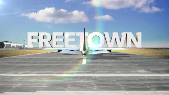 Commercial Airplane Landing Capitals And Cities   Freetown