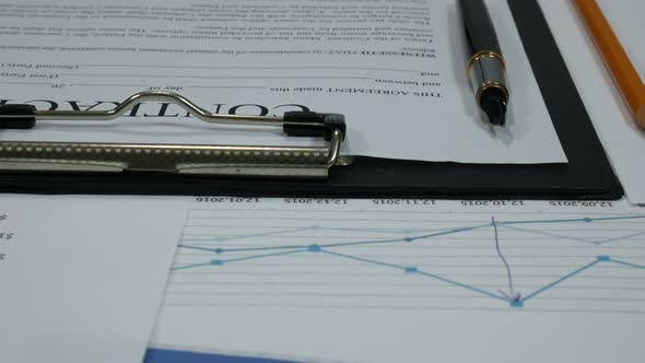 Business Contract And Successful Deal And Dollars In The Office alt