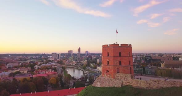 Gediminas Castle Tower in Vilnius, Capital of Lithuania