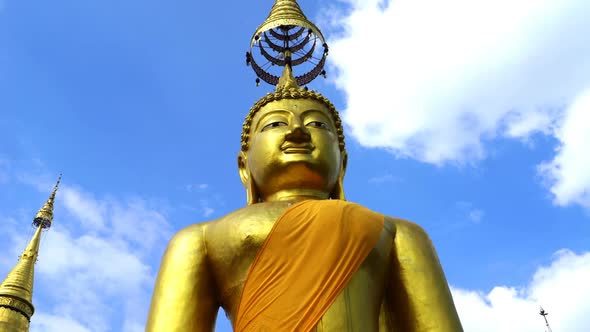Buddha Gold & Clouds