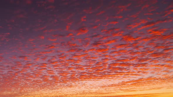 Beautiful red clouds and morning sky cloudscape.